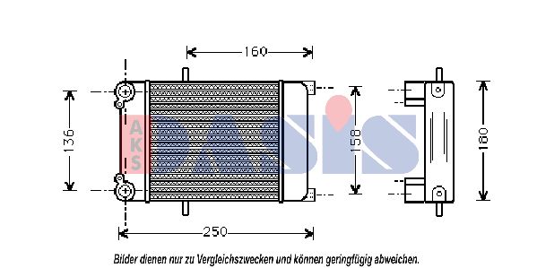 AKS DASIS Eļļas radiators, Motoreļļa 486140N